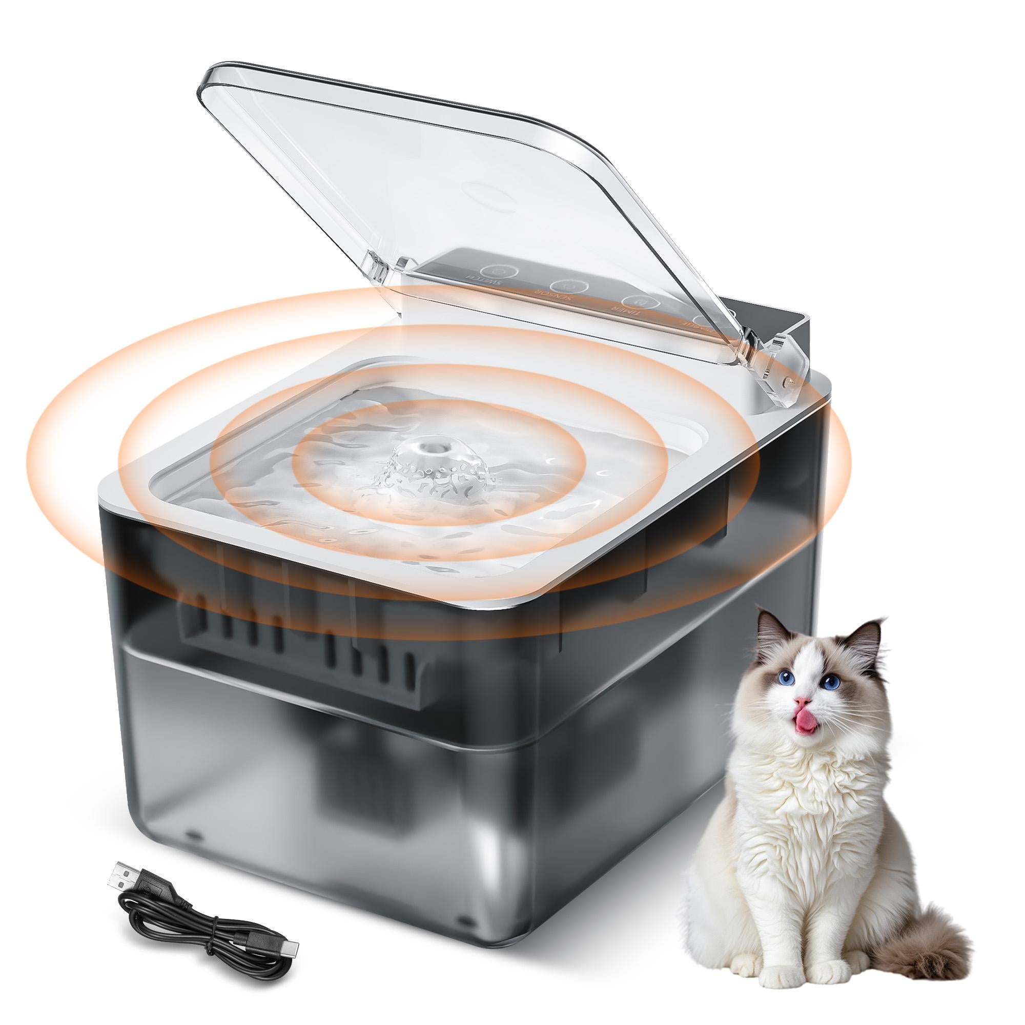 Tailtelligence™ Radar Auto-Cover Smart Cat Water Fountain (3L)