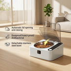 Smart Auto-Lid Cat Bowl – Rechargeable Pet Feeding Bowl with Type-C Charging